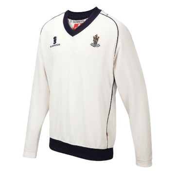 Ulverston CC - Long Sleeve Sweater Navy Trim