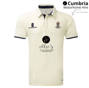 Ulverston CC - Ergo Short Sleeve Navy Trim Shirt