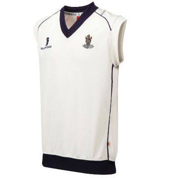 Ulverston CC - Sleeveless Sweater Navy Trim
