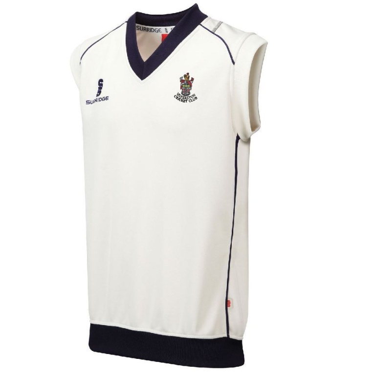 Ulverston CC - Sleeveless Sweater Navy Trim